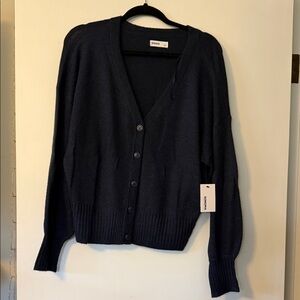 Sonoma Navy Cardigan Sweater